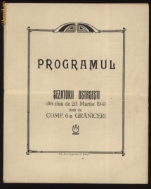Programul Sezatorii Ostasesti din 23 martie 1941 , Compania 6 Graniceri foto