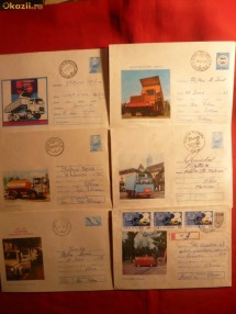 4 Intreguri Postale -Mijloace de Transport 1973- 1985 foto