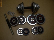 Set gantere 25 kg reglabile CROMATE foto