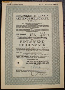 15. GERMANIA OBLIGATIUNE 1000 REICHSMARK 07.1938 BERLIN foto