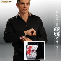 Camasa Catalin Botezatu - Spring Flower - Negru [Cod: CCBSF01] foto