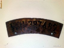 Numar de inmatriculare german de motocicleta razboi WEHRMACHT WH original dela Stalingrad foto