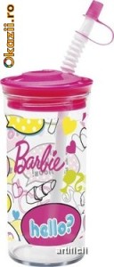 Bidonas cu pai flexibil 50cl BARBIE FAB foto