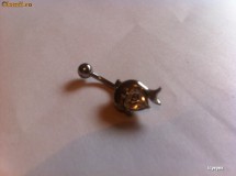 Cercel de buric Fashion Delfin Piercing foto