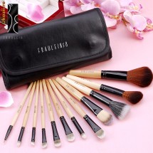 Trusa Set 12 Pensule Profesionale Machiaj din Par Natural FRAULEIN GERMANIA + CADOU !!! foto