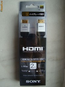 cablu negru Genuine SONY HDMI v1.3, conectori placati cu aur, nou pe piata!! outlet iasi foto