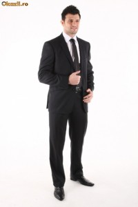 Costum Grazie Filipeti 429-04 - stil cambrat, negru mat [Cod: GFCB006] foto