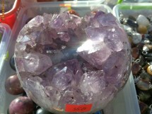 SFERA DIN GEODA DE AMETIST foto