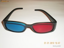 Ochelari 3D Red - Cyan / Rosu Albastru Anaglyph Stereoscopici Cadou Ideal Livrare Gratuita foto