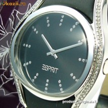 Ceas dama elegant ESPRIT PARIS NIGHT WATCH curea piele, NOU CU ETICHETA in cutie cadou. COMBINATIA PERFECTA de ELEGANTA si RAFINAMENT foto