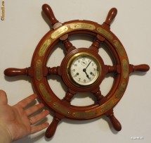 Hamburg Ships Bell Clock anii 70 provenienta Germania foto