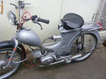 MOTOCICLETA cu pedale,DE COLECTIE,FUNCTIONALA,DE EPOCA,SIMSONETA foto
