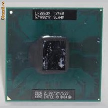 Procesor laptop folosit Intel Core Duo T2450 2Ghz SLA4M foto