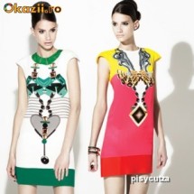 PRIMARK ATMOSPHERE ABSTRACT PRINT BODYCON DRESS foto