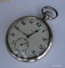 Ceas de buzunar DOXA, argintat, functional foto