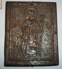 iconita veche ruseasca ferecata Sfantul Ierarh Dimitrie, mitropolitul Rostovului foto