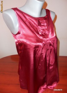 Top/ Bluzita dama din satin Dorothy Perkins culoare Ruby Red mas.S/ M foto