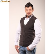 Vesta barbati Selected Homme Dean Button Petrolium [Cod: OVS002] foto