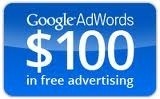 $100 Google Adwords Voucher - Credit - Coupon Promotional foto