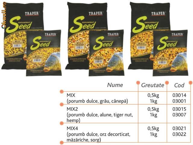 MIX DE SEMINTE TRAPER- DIFERITE TIPURI /  500 GR foto mare