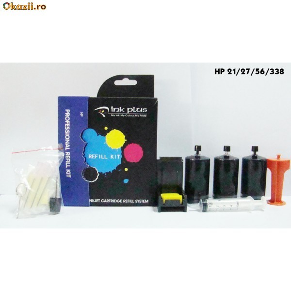 KIT REFILL HP NEGRU 21, 27, 56, 338 foto mare