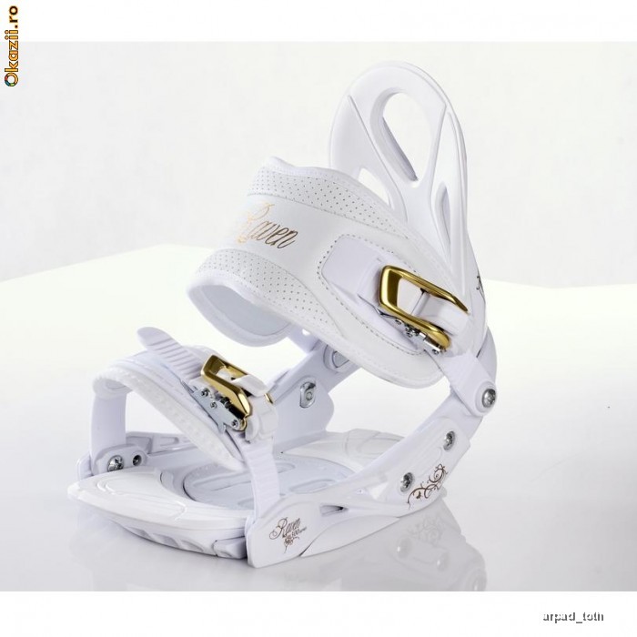 Legaturi snowboard Raven s300 White/Gold S/M NOI foto mare
