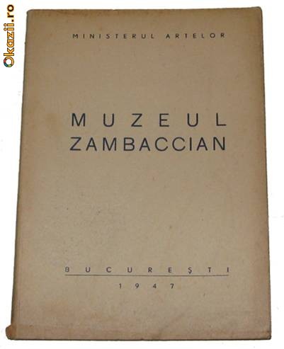 MUZEUL ZAMBACCIAN 1947, catalog foto mare
