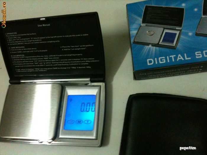CANTAR DE BIJUTERII CU touch screen display foto mare