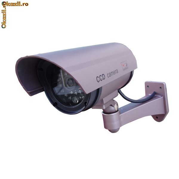 Kit 4 x Camera supraveghere falsa cu aspect foarte realist dummy camera foto mare