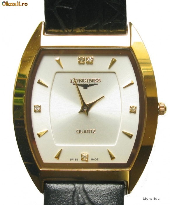 Longines Unisex 5 diamante - Original - ultrasubtire + cutie foto mare