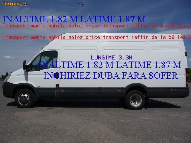 inchiriez autoutilitara 3.5 tone cu sau fara sofer  duba foto mare