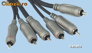 Super calitate! Cablu audio-video RCA marca Bandridge! Nou ! In cutie! foto mare