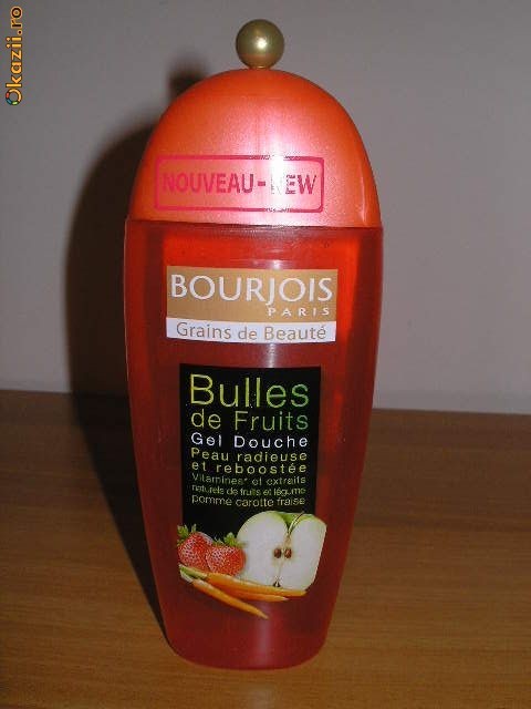 gel de dus Bourjois 250 ml mar-morcov-capsune foto mare