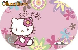 Napron 29x44cm HELLO KITTY BAMBOO foto mare