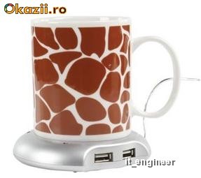 INCALZITOR CANA PE USB LA PC, ETC. IDEAL PT.  CADOU ! foto mare