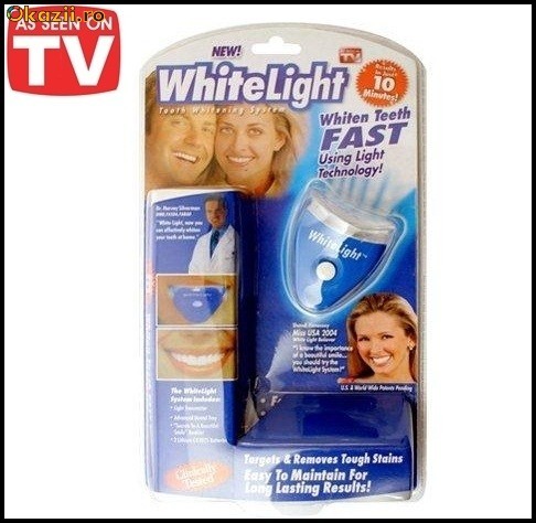 White Light - Aparat de albire dentara - ORIGINAL si SIGILAT - exact ca la TV! CEL MAI BUN PRET! foto mare