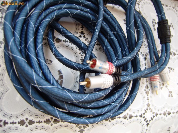 Cablu profi Manhattan,5m, rca foto mare