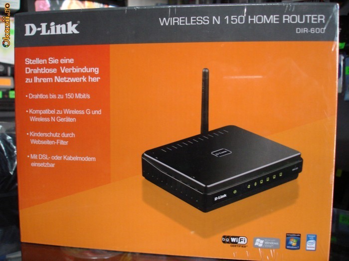 Wireless Dlink dir-600 ca NOU+garantie foto mare
