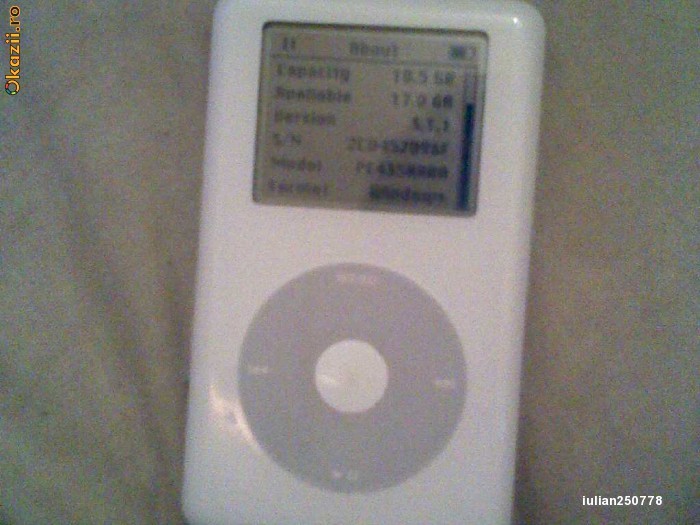 ipod clasic 20gb foto mare