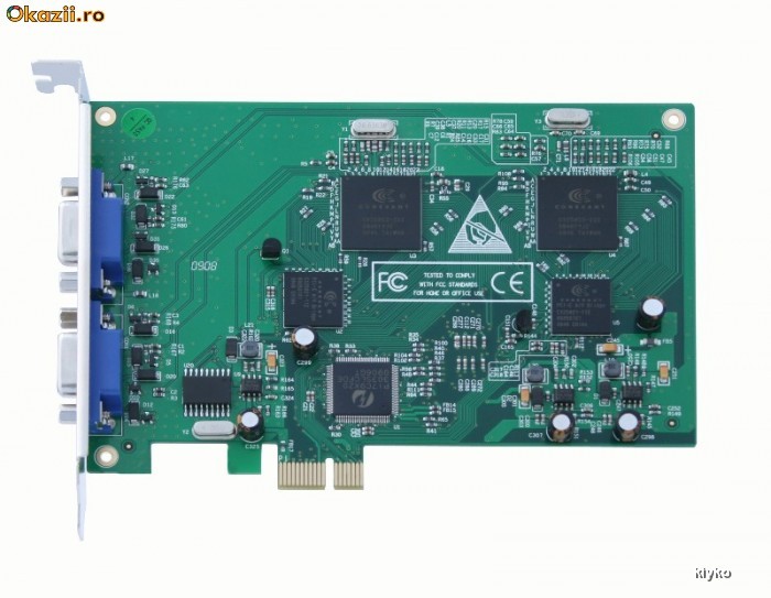 Placa de captura supraveghere , EH-1416 , 400FPS, 16 canale in timp real, H.264, slot PCI-E foto mare