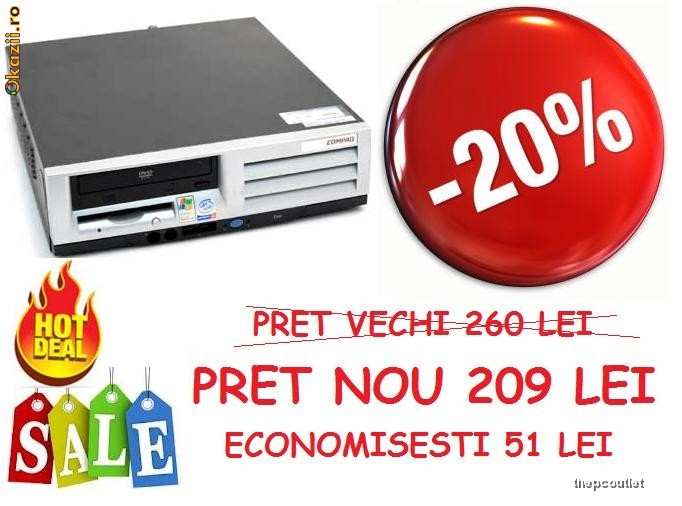 ACUM SI MAI IEFTIN!!! Unitate HP P4 2,4/512/40/DVD - 209 ron!!! foto mare