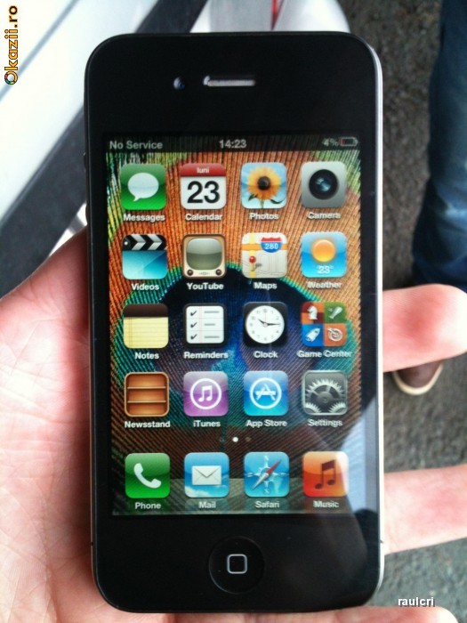Vand iPhone 4 32GB folie fata spate foto mare