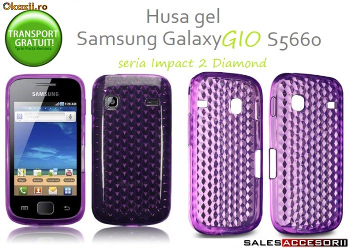 OFERTA! HUSA MOV GEL - SILICON SAMSUNG S5660 GALAXY GIO - TRANSPORT GRATUIT foto mare