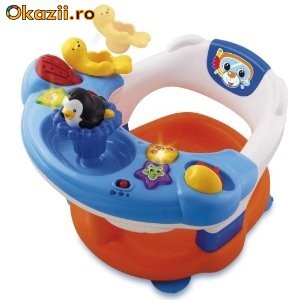 Scaun baie VTECH interactiv cu sunete si jucarii foto mare
