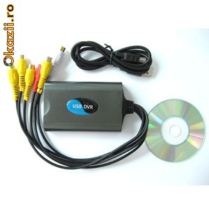 PLACA DE CAPTURA EXTERNA USB CU 4 CANALE VIDEO 100 FPS + 2 CANALE AUDIO foto mare