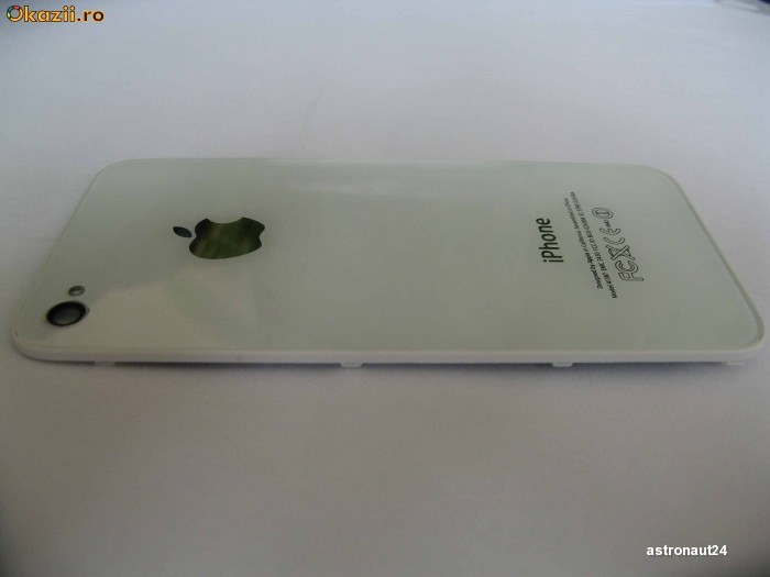 Carcasa / Capac Spate Original Apple iPhone 4S White / Alb foto mare