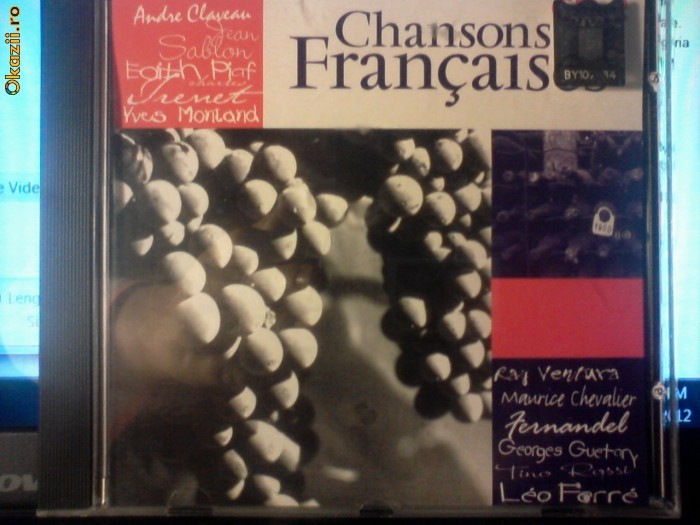CHANSONS FRANCAISES, CD ORIGINAL foto mare