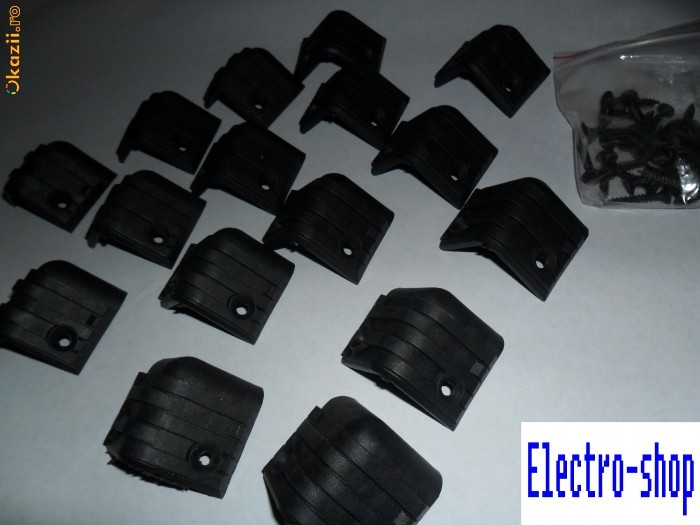 Set 16 coltare boxe Coltar boxa plastic 35x35mm + suruburi incluse in acelasi pret foto mare