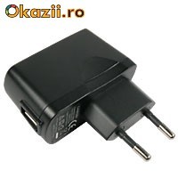Incarcator 220V cu iesire USB 5V \ 2A compatibil cu GSM, MP3, sistem de navigatie, smartphone, tableta PC, GPS, etc foto mare