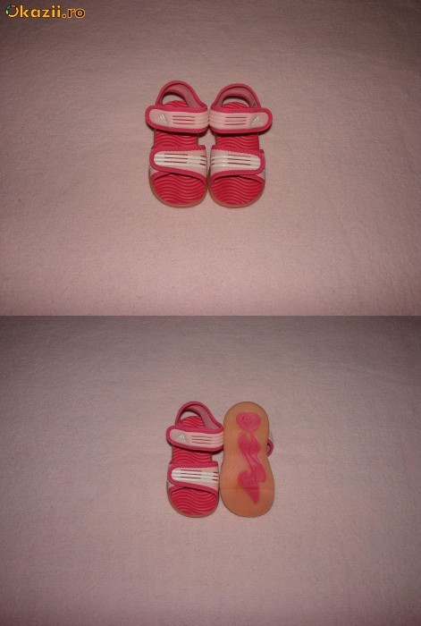 Sandalute roz ADIDAS foto mare